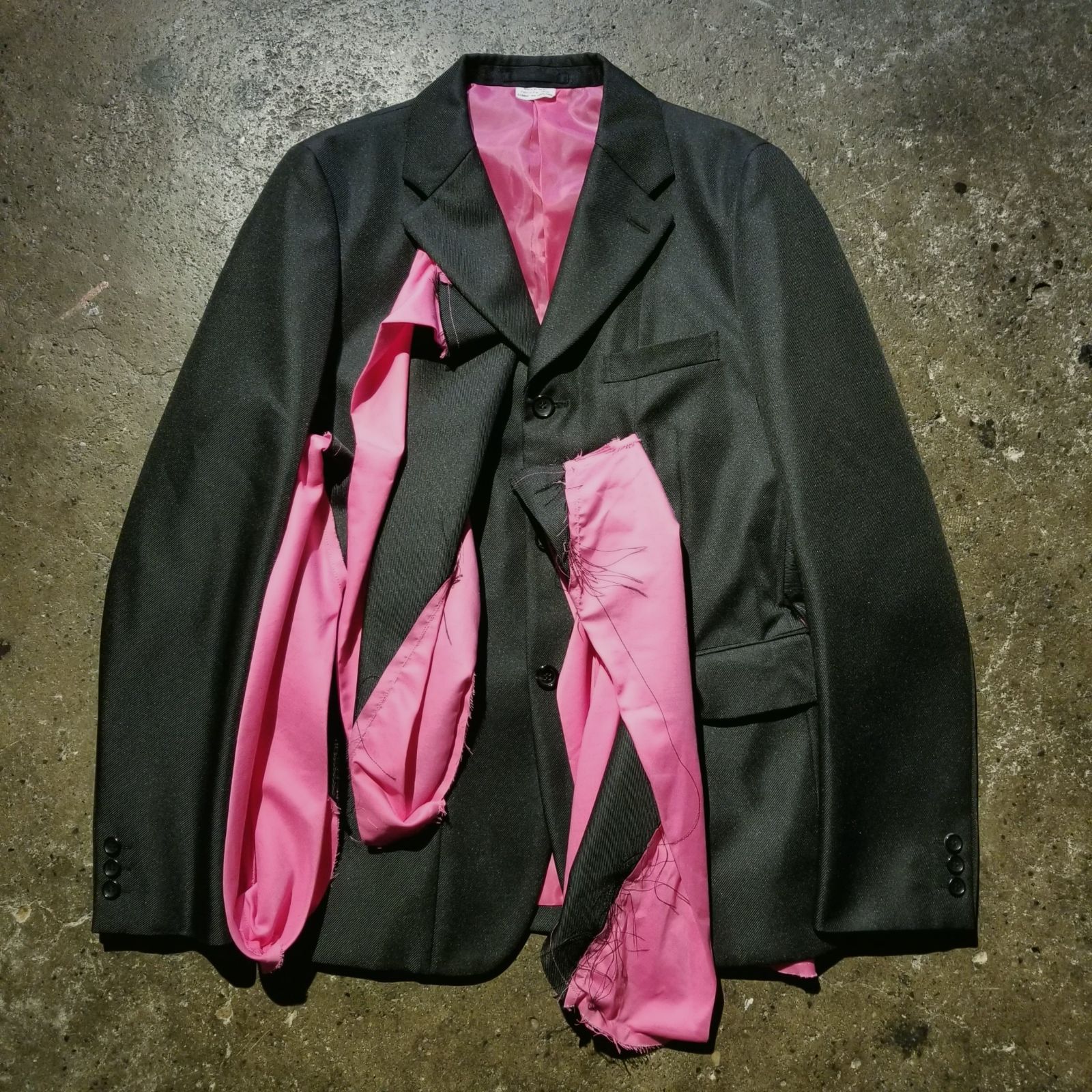 COMME des GARCONS HOMME PLUS 25ss エステルツイル フリルデザイン