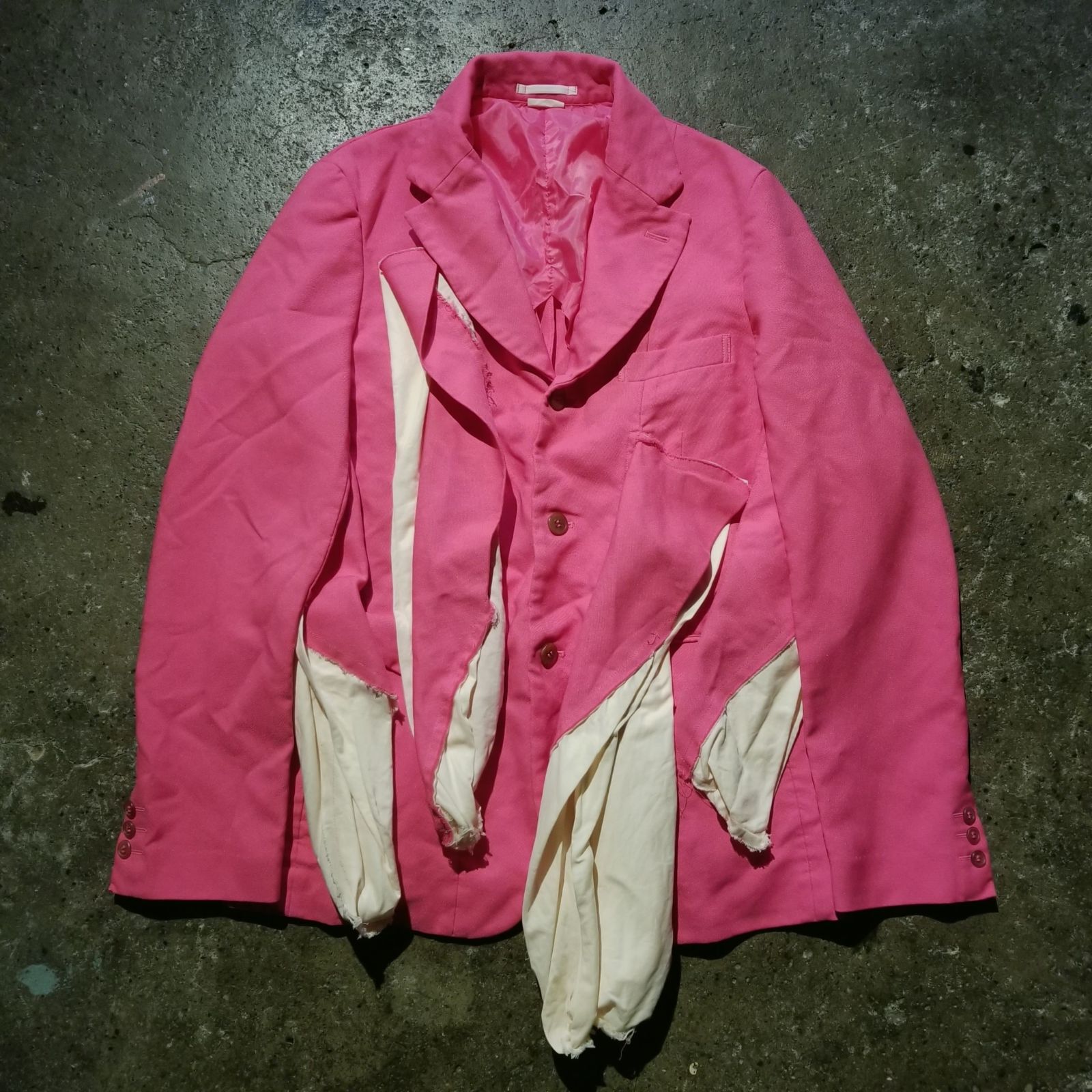 COMME des GARCONS HOMME PLUS 25ss エステル縮絨 フリルデザイン