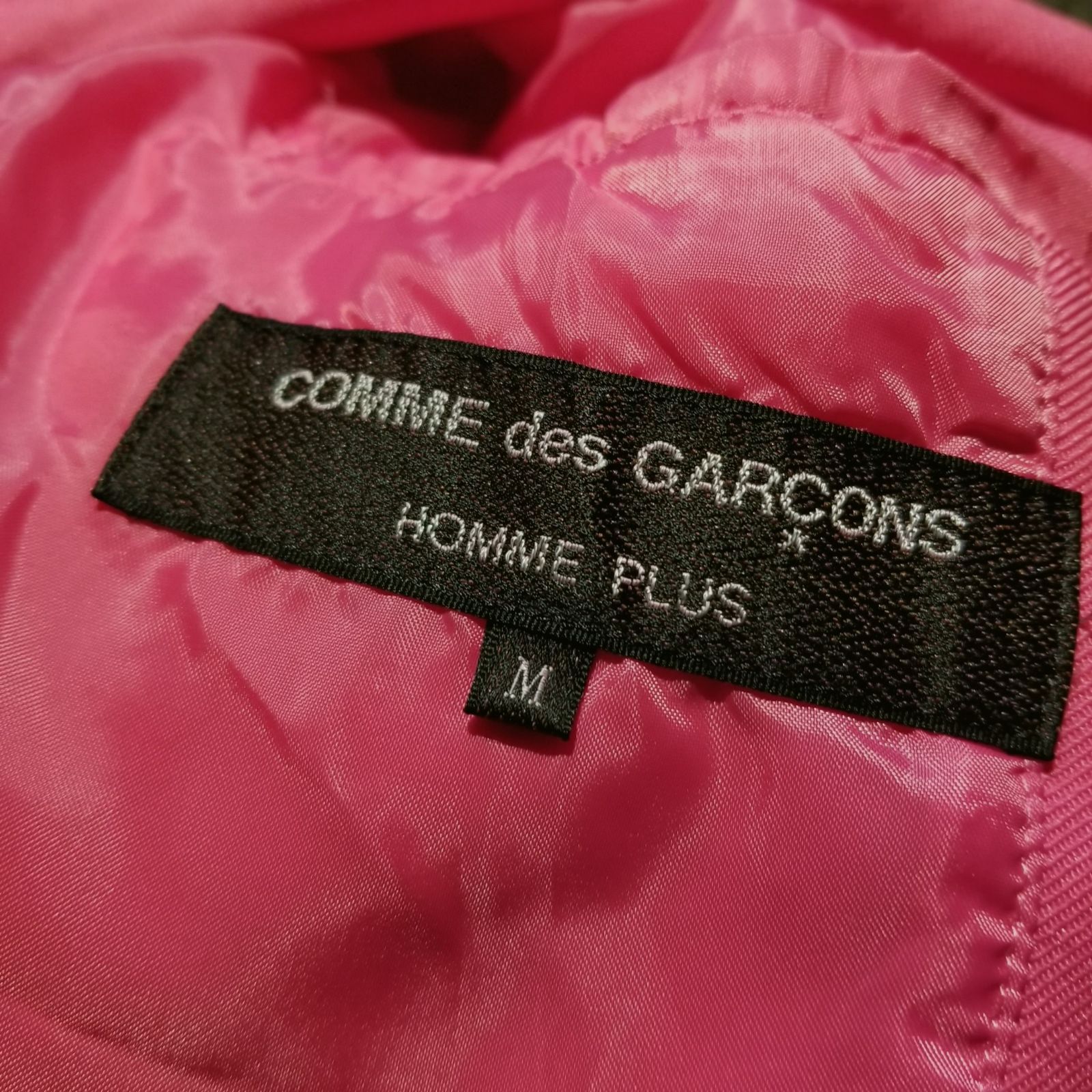 コムデギャルソンオムプリュス25S/S ピンクフリルジャケット COMME des GARCONS HOMME PLUS 25ss エステル縮絨 フリルデザイン