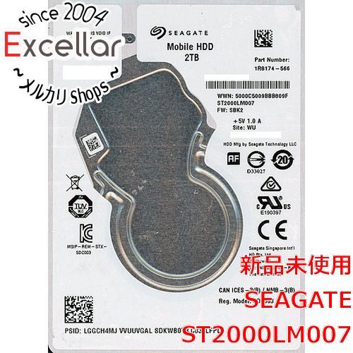 bn 4 SEAGATE製HDD 2 TB SATA 600 5400
