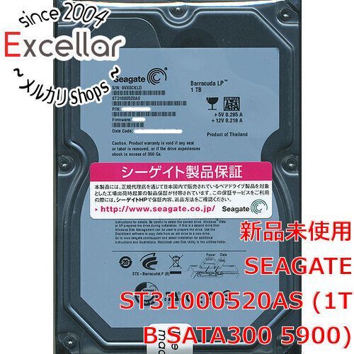 bn:17] SEAGATE製HDD ST31000520AS 1TB SATA300 5900 - メルカリ