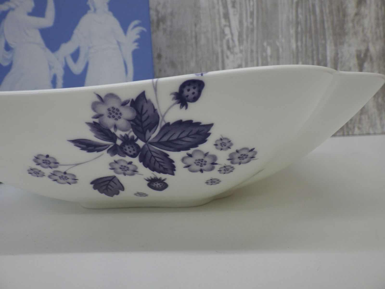 ウェッジウッド WEDGWOOD ストロベリー ブルーム インディゴ スクエア