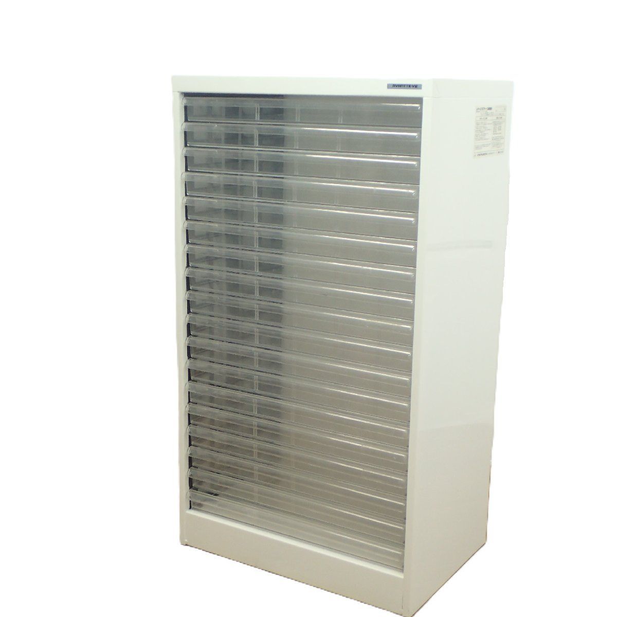 ナカバヤシ アバンテV 2フロアケース A 3ヨコ型 浅18段 3 F-18 ホワイト クリスタルトレー EG 19664