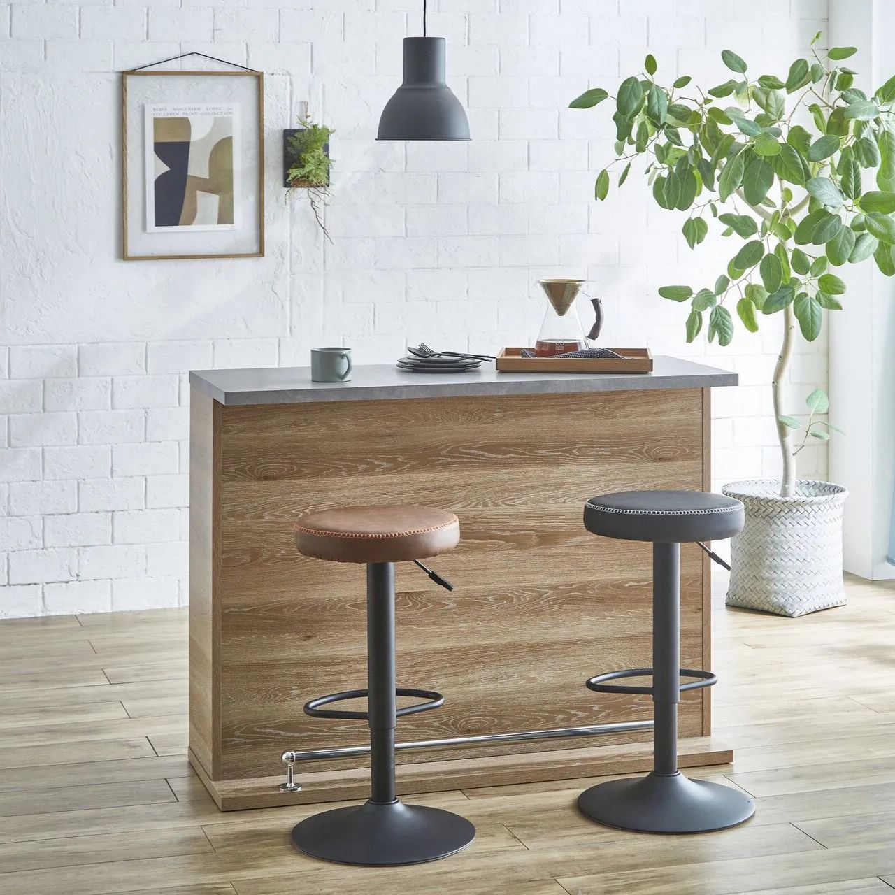 コンパクト バーカウンター 幅120 cm カウンターテーブル ハイテーブル カウンター