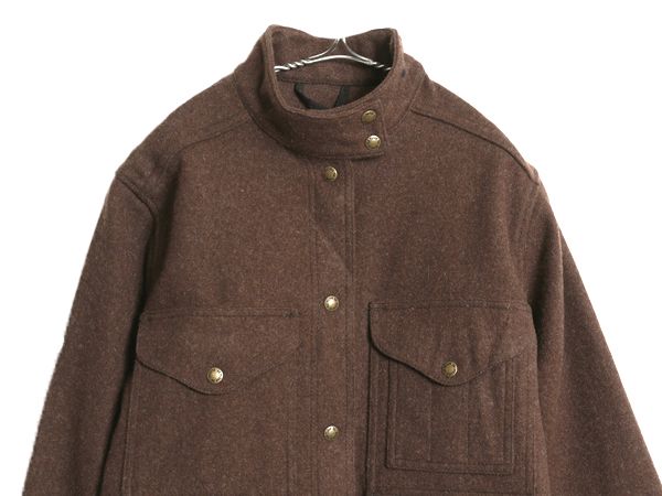な ! フィルソン マッキーノ ジャケット レディース M ハンティング シングル クルーザー ヘビーウェイト ウール