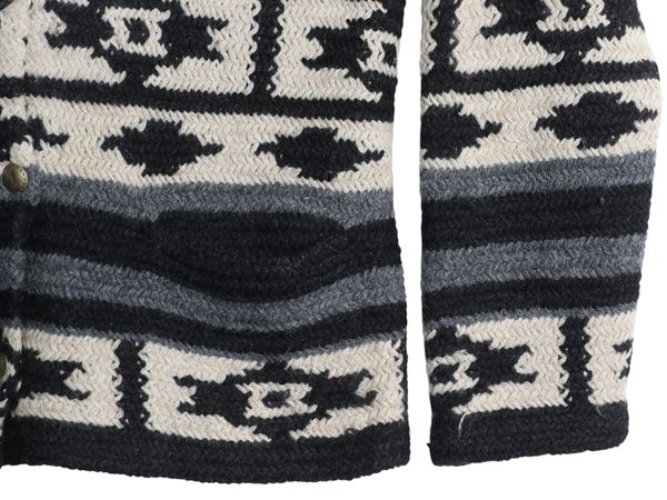  な ! 00 s ローレン ラルフローレン ネイティブ ショール ニット カーディガン レディース L 程 古着 ポロ ハンドメイド 前開き 長袖 カーディガン ボレロ アンサンブル