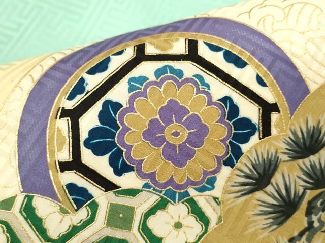  平和屋着物 お宮参り 男の子 祝着 産着 初着 のしめ 駒刺繍 鷹 松竹梅扇面吉祥文 暈し染め 金彩 ze 着物 着物ドレス 着物 浴衣 和小物