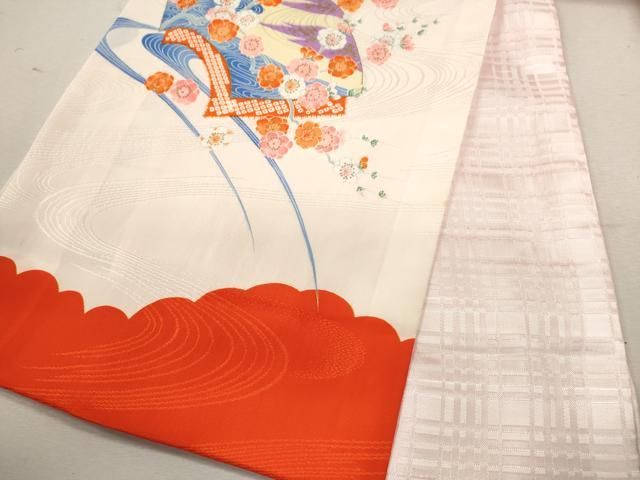  平和屋着物 お宮参り 女の子 祝着 産着 初着 のしめ 鼓飛鶴吉祥花文 金彩 ze 着物 着物ドレス 着物 浴衣 和小物