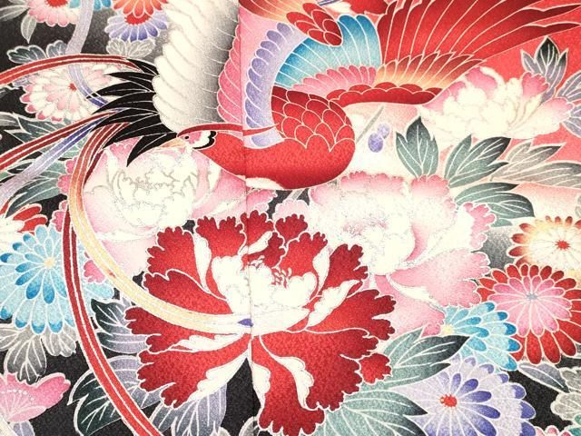 襦袢付き 鳳凰花文