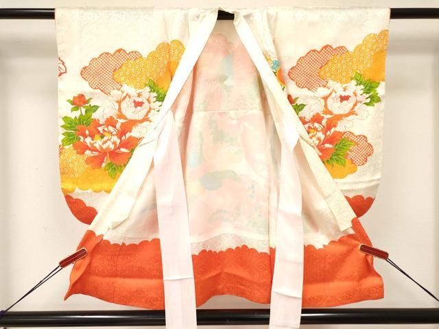 平和屋着物 七五三 女の子 ３歳 祝着 三つ身 刺繍 鳳凰花文 金彩 ma