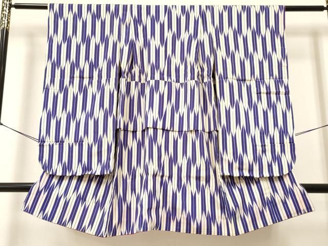 平和屋着物 七五三 女の子 ７歳 祝着 四つ身 お召地 矢羽文 ma