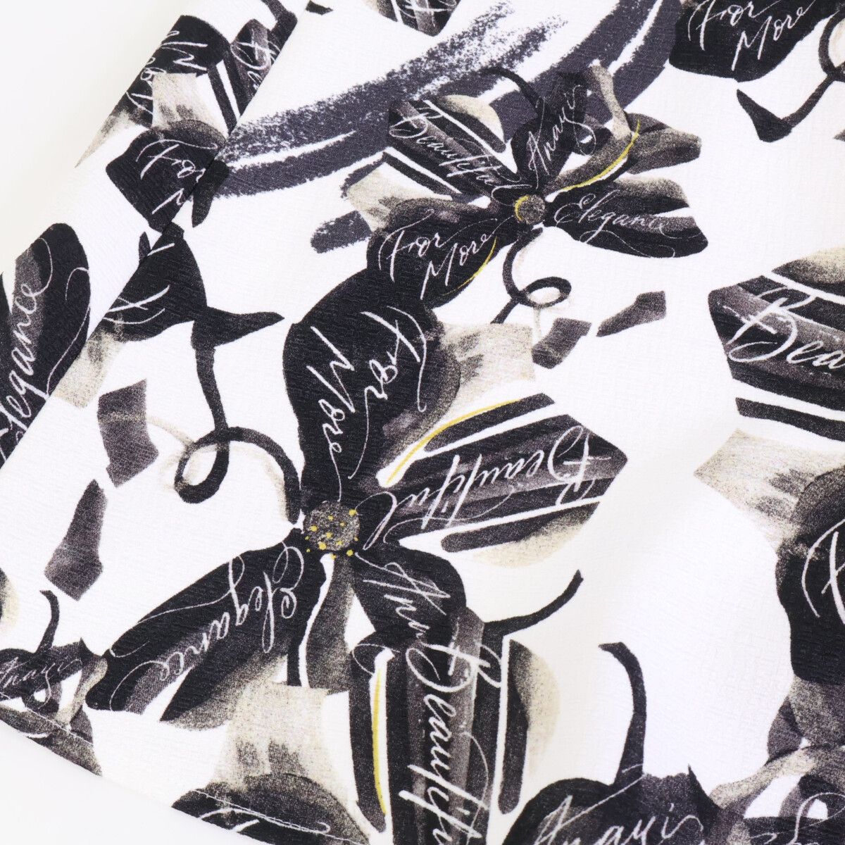 ANAYI アナイ 10232711640 ﾎﾜｲﾄ×ﾌﾞﾗｯｸ ｱｰﾄﾌﾗﾜｰﾌﾟﾘﾝﾄﾌﾚｱｽｶｰﾄ 38 - メルカリ