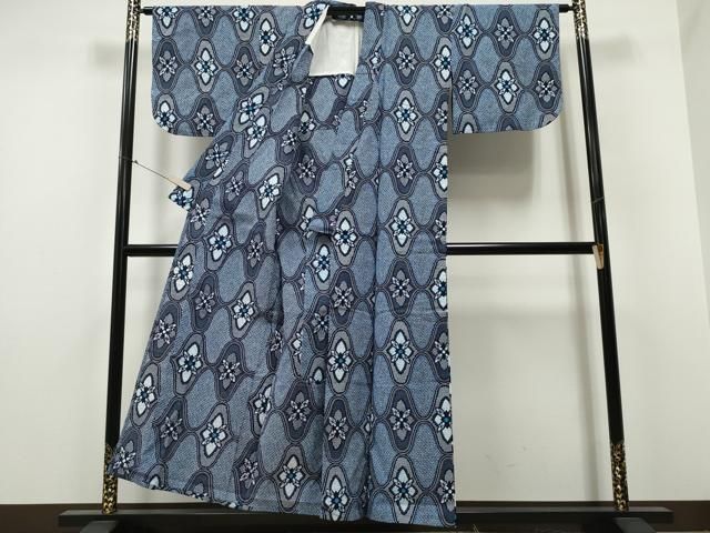 平和屋着物∴夏物 浴衣 立涌花文 ng