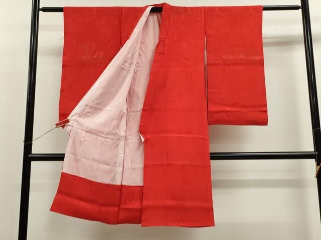 平和屋着物 アンティーク 大正ロマン 七五三 女の子 ７歳 長襦袢 亀甲草花地紋 ze