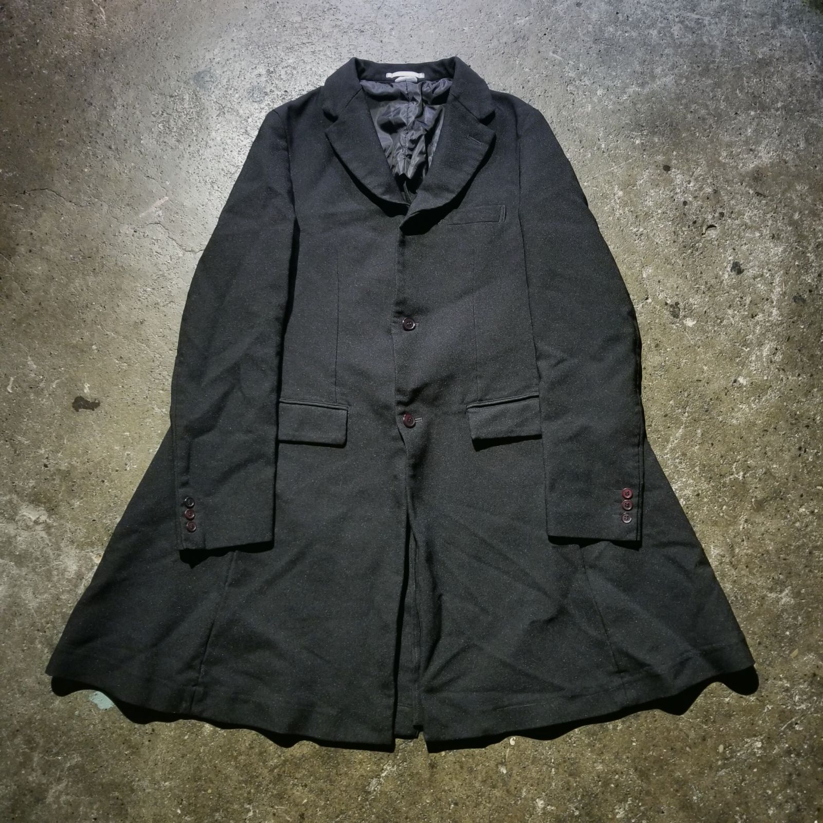 COMME des GARCONS HOMME PLUS 25ss エステル縮絨 バックスリット