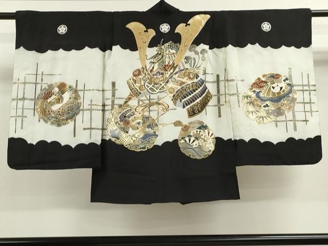 平和屋着物 七五三 男の子 羽織 龍 兜雪輪鳳凰文 金彩 ze