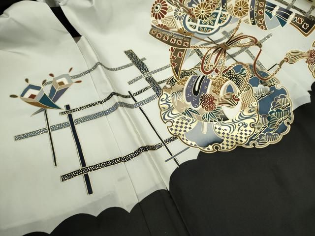  平和屋着物 七五三 男の子 羽織 龍 兜雪輪鳳凰文 金彩 ze 着物 着物ドレス 着物 浴衣 和小物