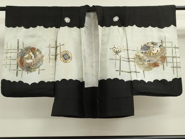 平和屋着物 七五三 男の子 羽織 龍 兜雪輪鳳凰文 金彩 ze