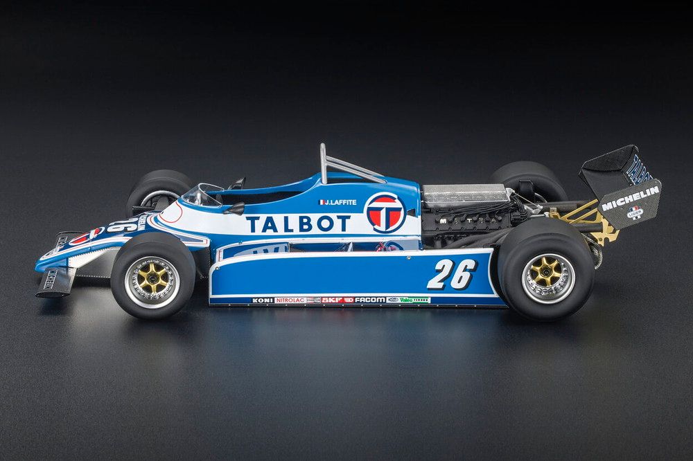 LIGIER F 1 JS 17 26 デトロイトUSA GP 6位 1982 ジャック ラフィット ライトブルー Replicas 18 ミニカー
