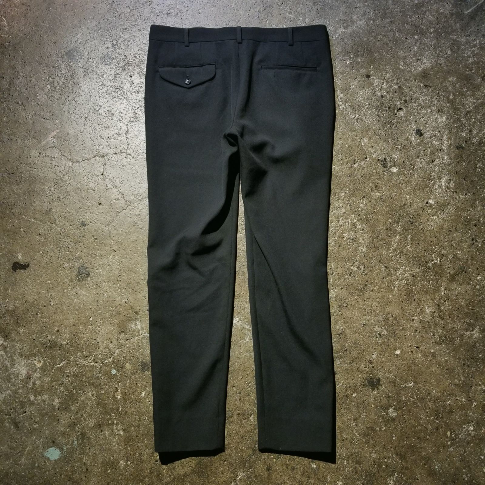 COMME des GARCONS HOMME PLUS 25ss ウールギャバ 裾ジップスラックス
