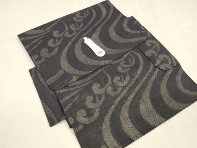  平和屋着物 夏物 つけ帯 流水文 黒地 正絹 cm 付け帯 作り帯 帯
