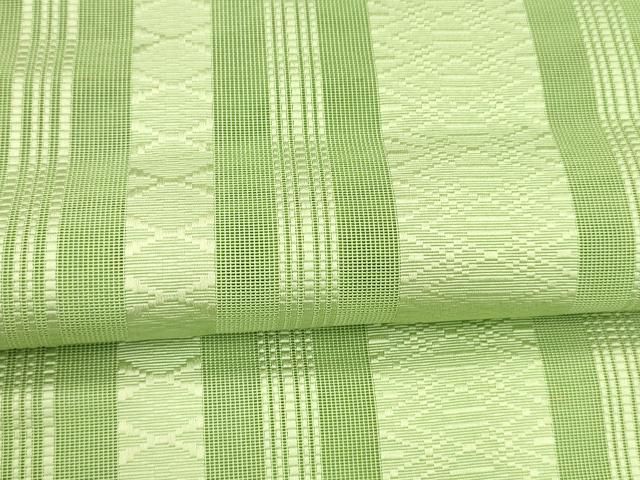  平和屋着物 夏物 本場筑前博多織 つけ帯 紗献上 若葉色 正絹 cm 付け帯 作り帯 帯