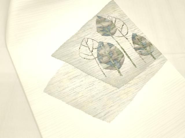 平和屋着物 夏物 つけ帯 枝葉文 cm