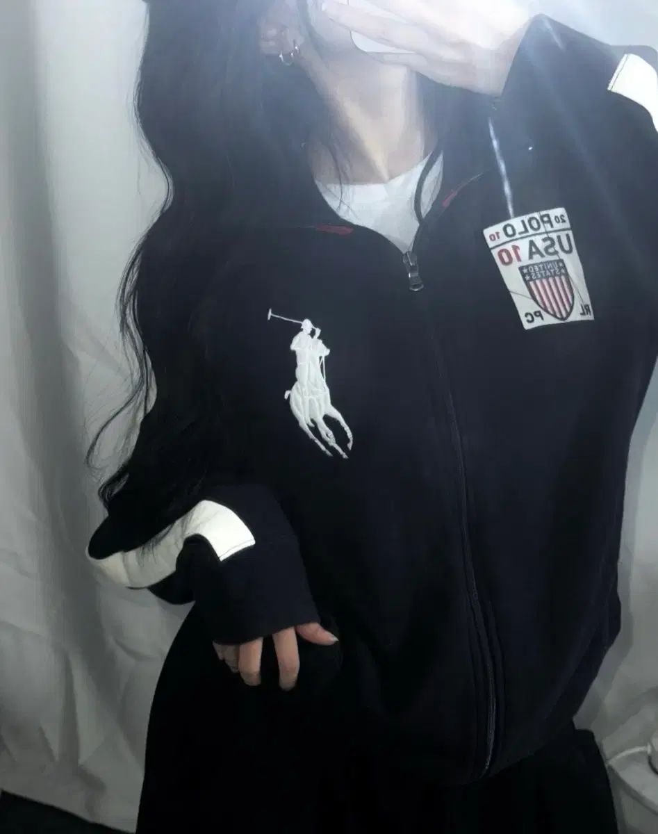 ポロ ビックポニー usa コットン ジップアップ 必須アイテム アウター