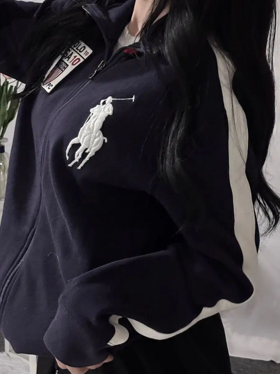 ポロ ビックポニー usa コットン ジップアップ 必須アイテム アウター