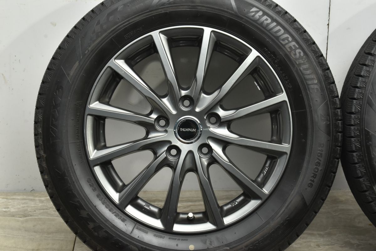  バリ溝 VRX 3付 バルミナ 16 in 6 5 J 54 114 3 製 ブリヂストン ブリザック 215 60 R エスティマ WR Z オデッセイ ヴェゼル 16インチ タイヤ ホイールセット