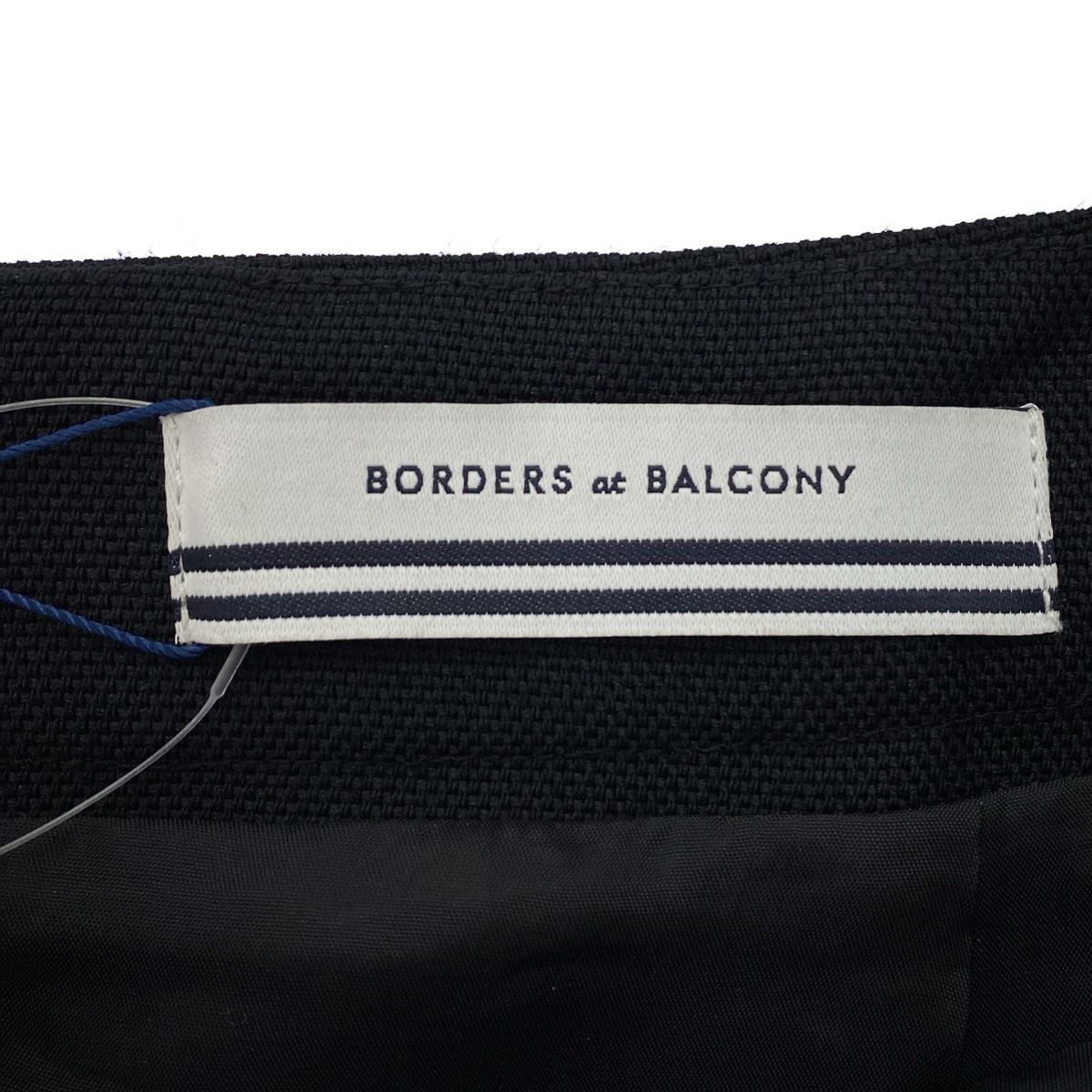  BORDERS at BALCONY ボーダーズアットバルコニー 25 AW RIBBON MIDI SKIRT リボンミディスカート BO 2521-3 H-09 ブラック 36 その他 ロングスカート