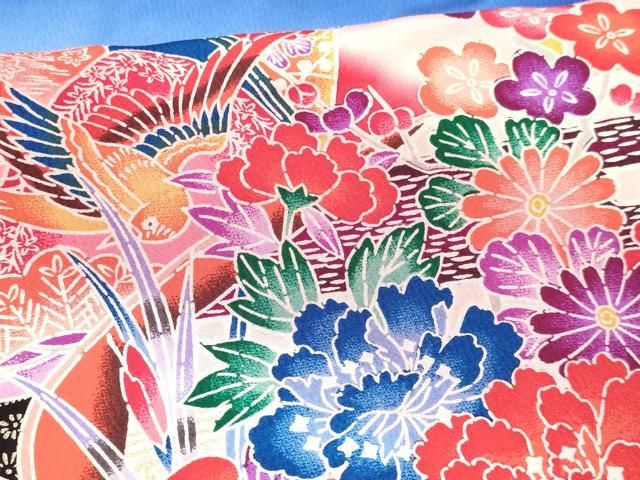 型染 貝合わせ花鳥文