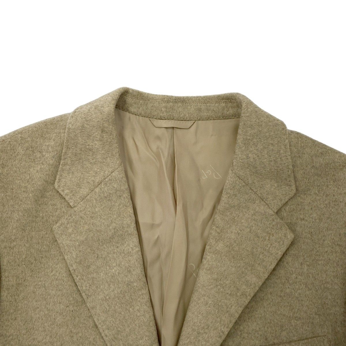 Papas パパス カシミヤテーラードジャケット D0464FJ 005 ベージュ 46 / S Papas パパス カシミヤテーラードジャケット D0464FJ 005 ベージュ 46