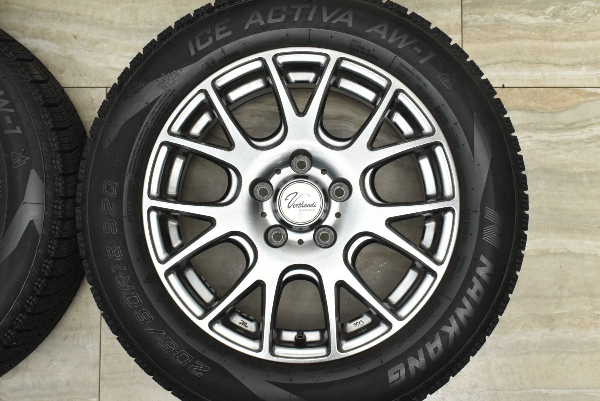  バリ溝 ヴェルザンディ 16 in 6 5 J 50 PCD 114 3 アイスアクティバ 205 60 R ノア ヴォクシー エスクァイア ステップワゴン アクセラ 16インチ タイヤ ホイールセット