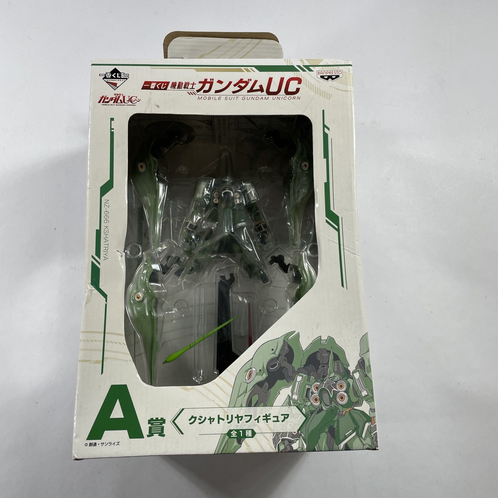 豊富な，新作登場 ★ バンプレスト  一番くじ A賞 機動戦士ガンダムUC クシャトリヤフィギュア 箱入り  現状品 0.3kg その他