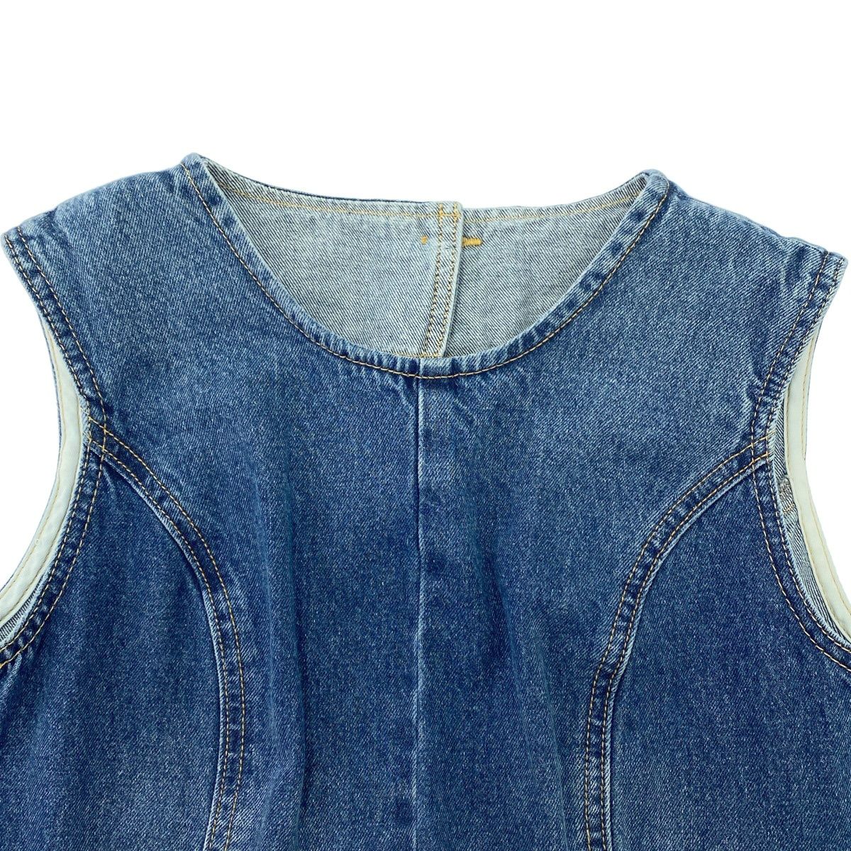 moussy マウジー BACK SLIT DENIM オールインワン 010IS111-5101