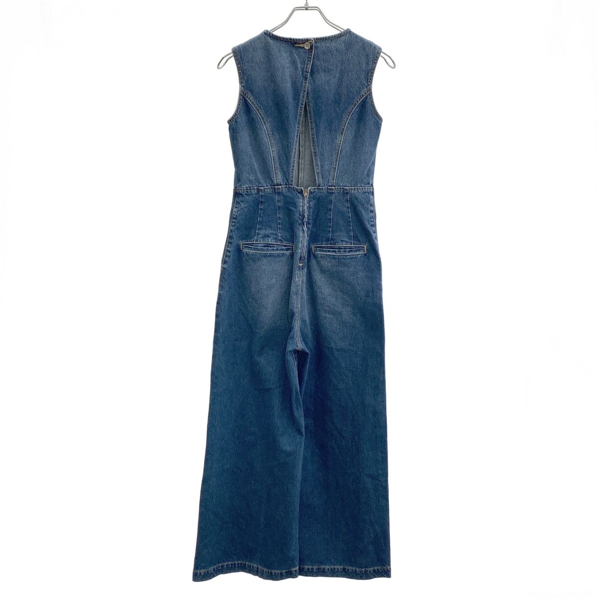 moussy マウジー BACK SLIT DENIM オールインワン 010IS111-5101