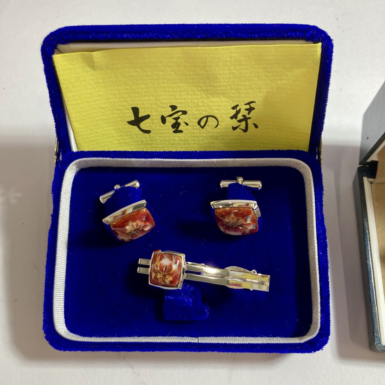 七宝焼き 18点 まとめ商品 カフスボタン ネクタイピン ネックレストップ 他 0.4 kg