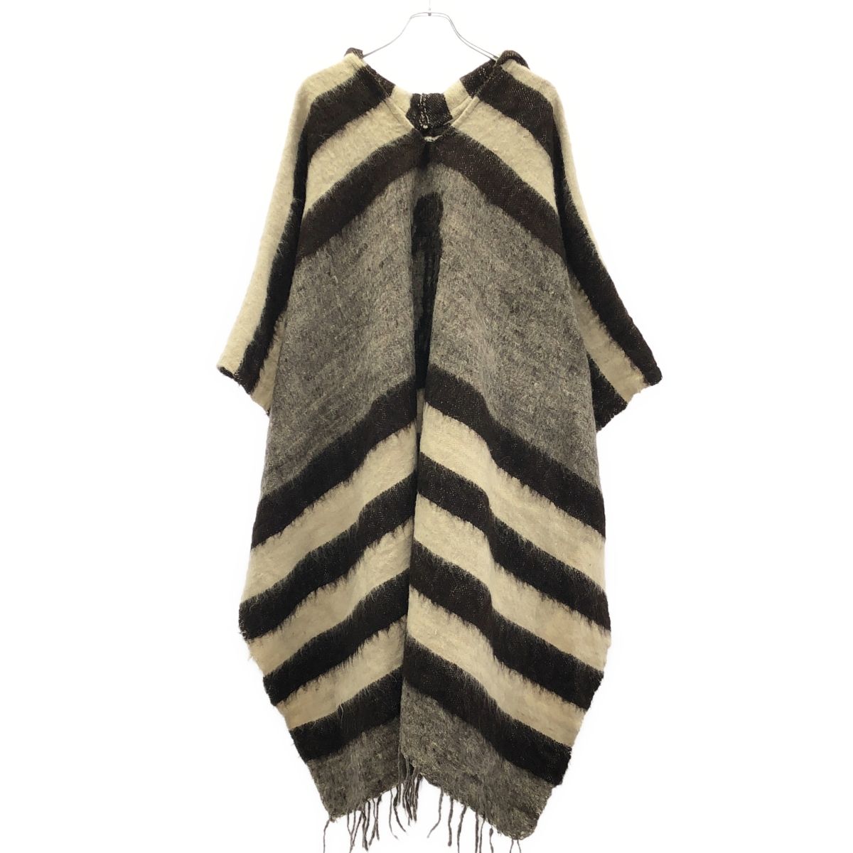 KAPITAL キャピタル 15-16AW ニット　ナバホ　ポンチョ　美品 KAPITAL キャピタル ノルディックウールポンチョ ブラウン系 - メルカリ