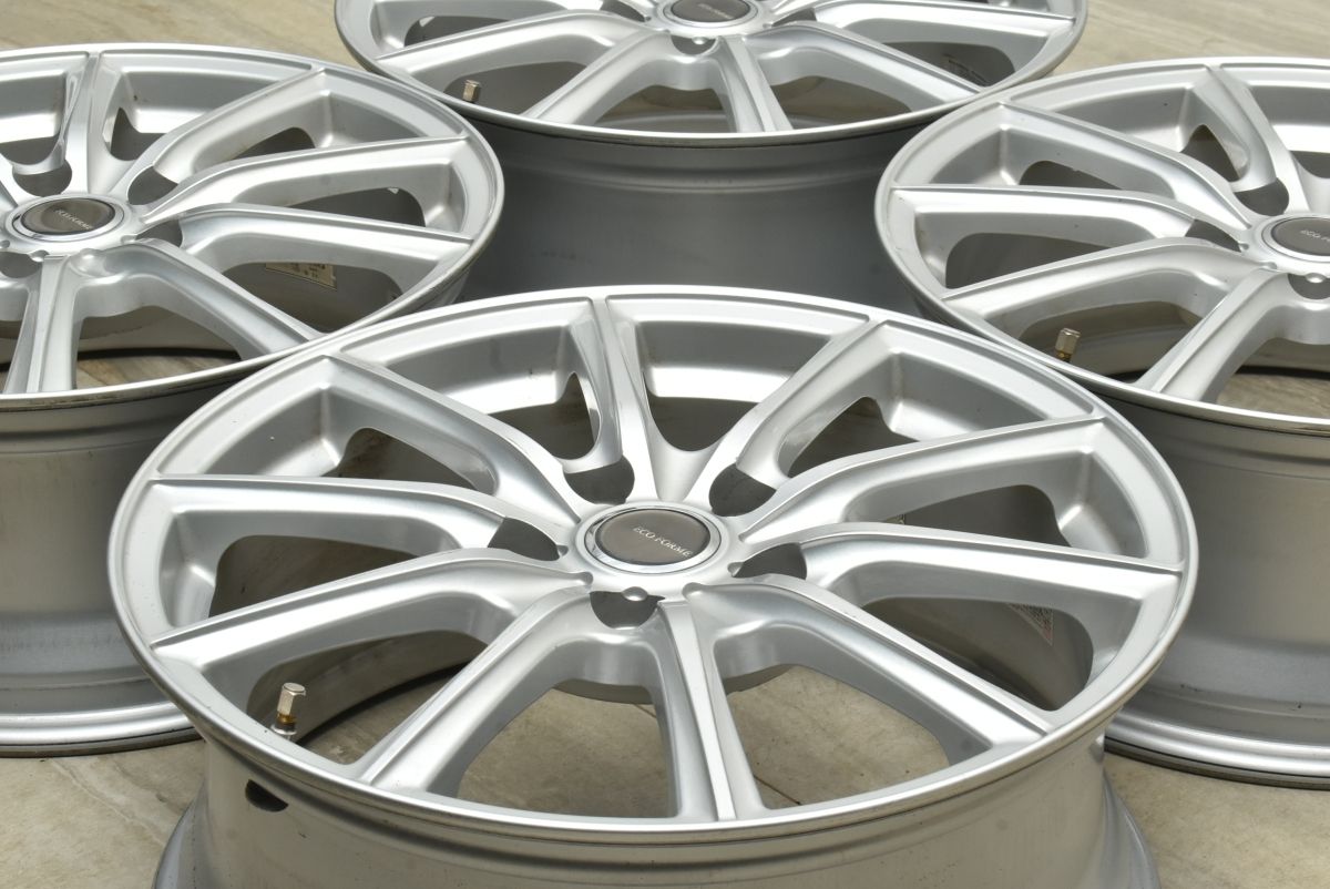 程度良好 エコフォルム SE 15 17 in 7 J 53 PCD 114 3 アルミホイール4本 ノア ヴォクシー ステップワゴン ヴェゼル WR V CX 5 8