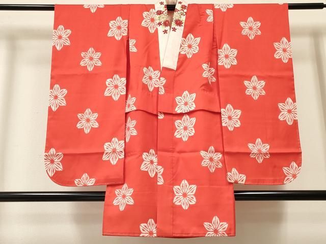 正規品，人気SALE 平和屋着物[]子供　女の子　長襦袢　袷　麻の葉文様　半衿刺繍　洗える着物　未使用　DAAY3339ma 着物・着物ドレス
