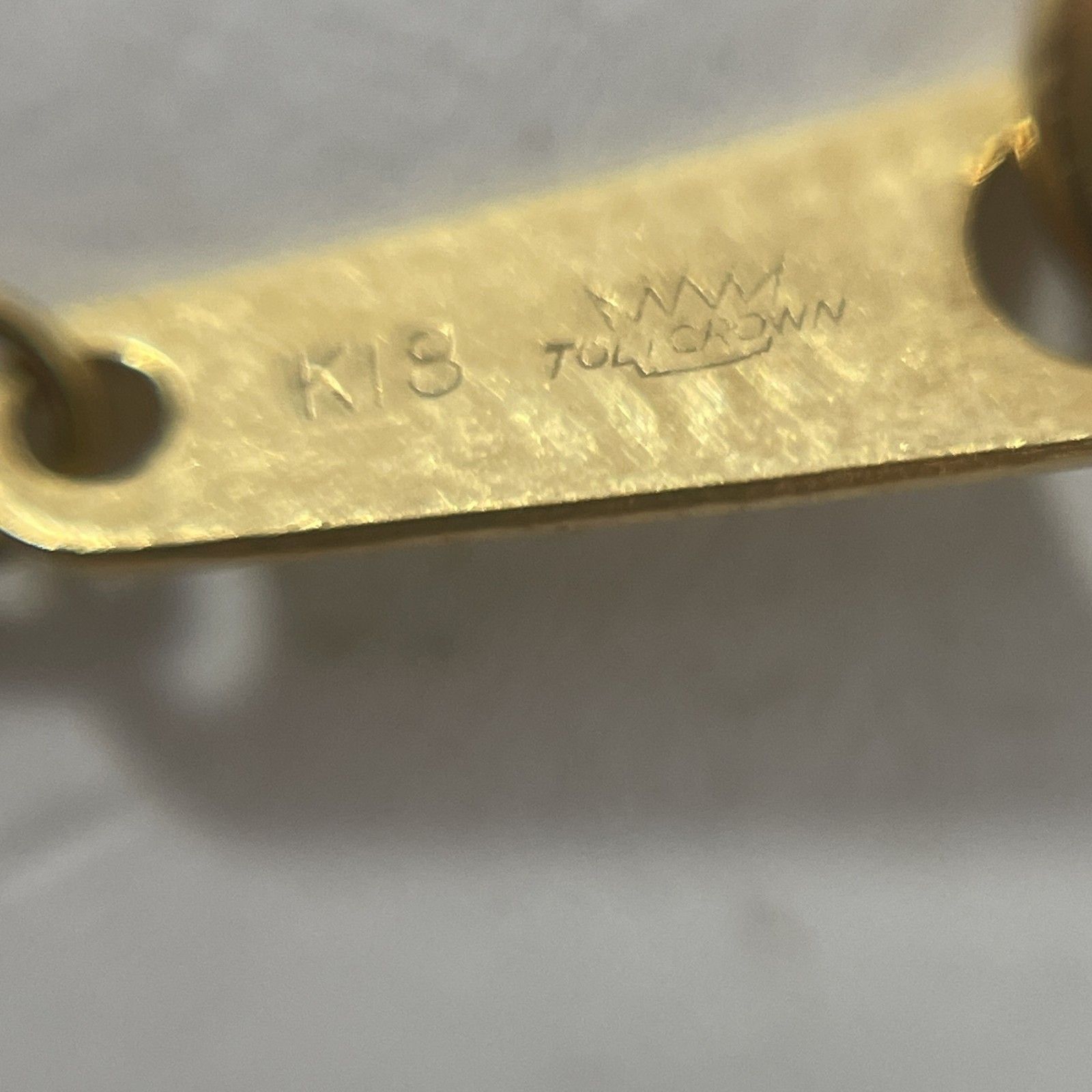 k18刻印アクセサリー 5点 K18 PL-L ダルマプレート: K18(18金)│アクセサリーパーツの仕入れなら