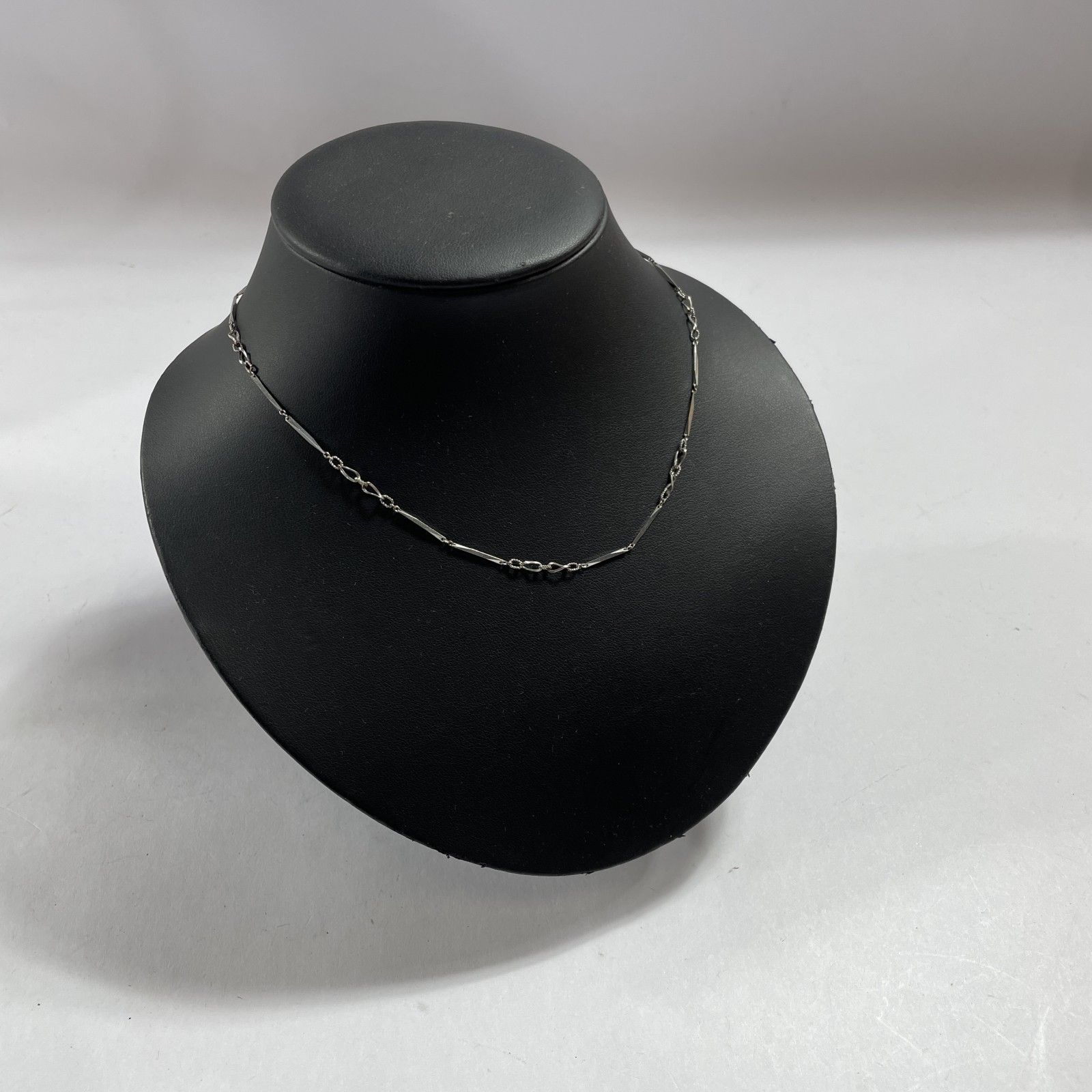 ☆ Pt850刻印 プラチナ 切子カットバーネックレス 造幣局ホールマーク