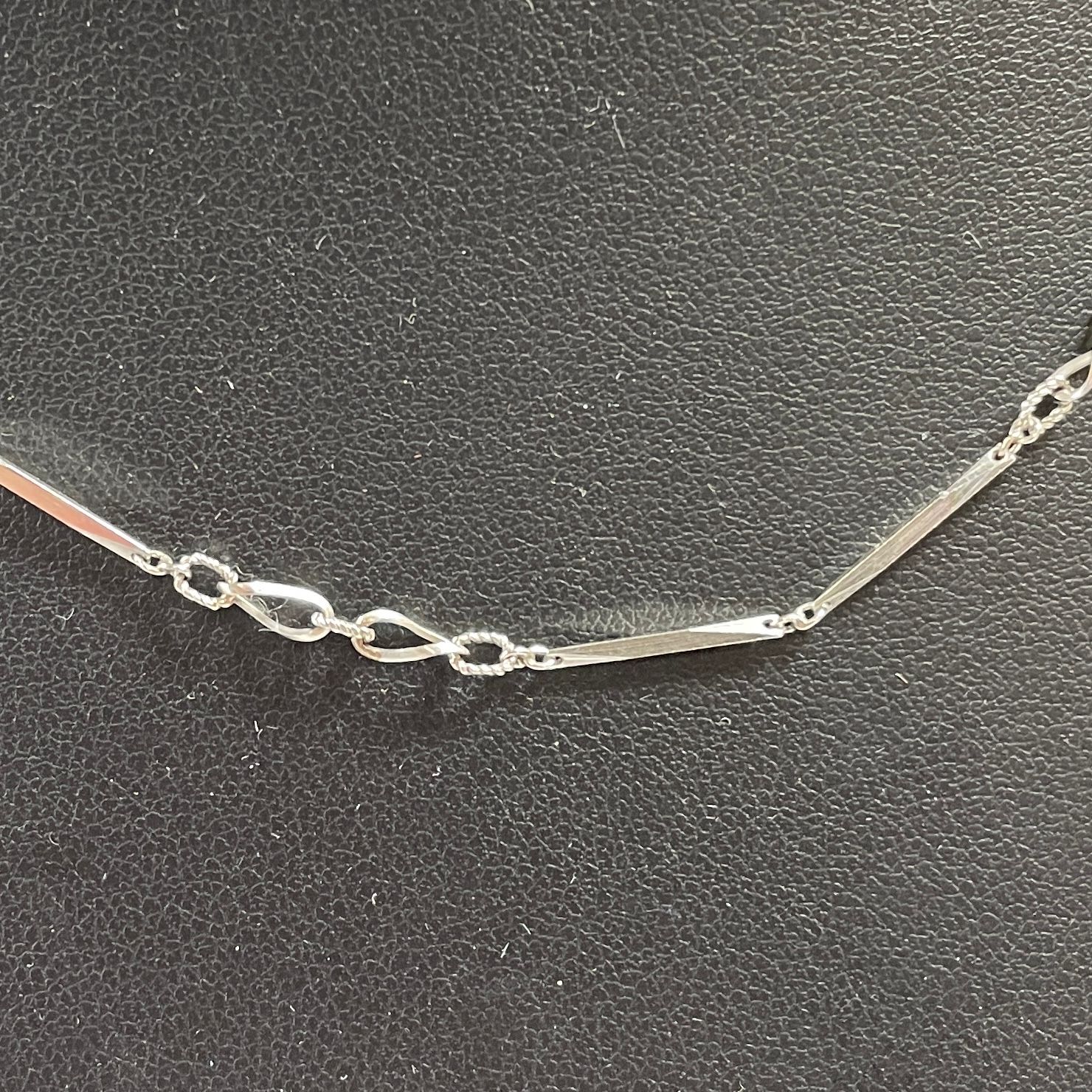 ☆ Pt850刻印 プラチナ 切子カットバーネックレス 造幣局ホールマーク