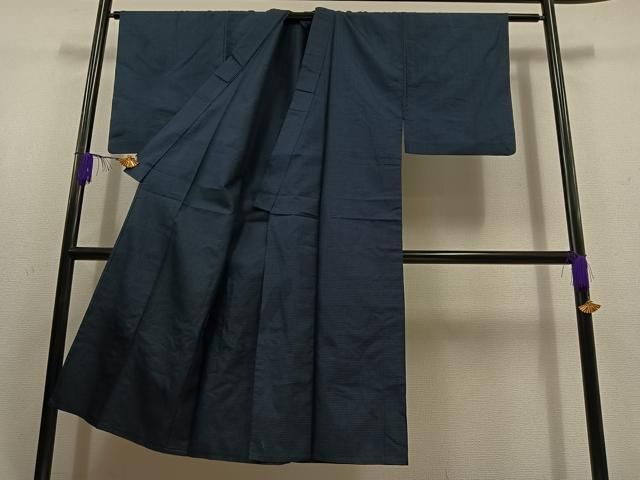 平和屋着物 男性 紬 単衣 アンサンブル 110亀甲 総詰め 正絹 jh