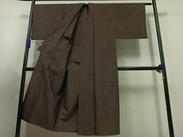 平和屋着物 男性 紬 単衣 アンサンブル 縞 正絹 jh