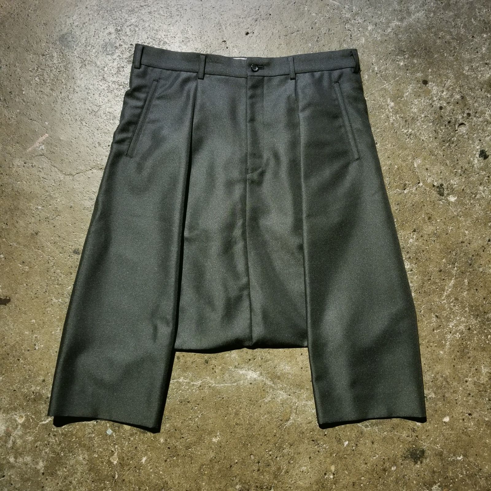 COMME des GARCONS HOMME PLUS 25ss エステルツイル サルエルパンツ M