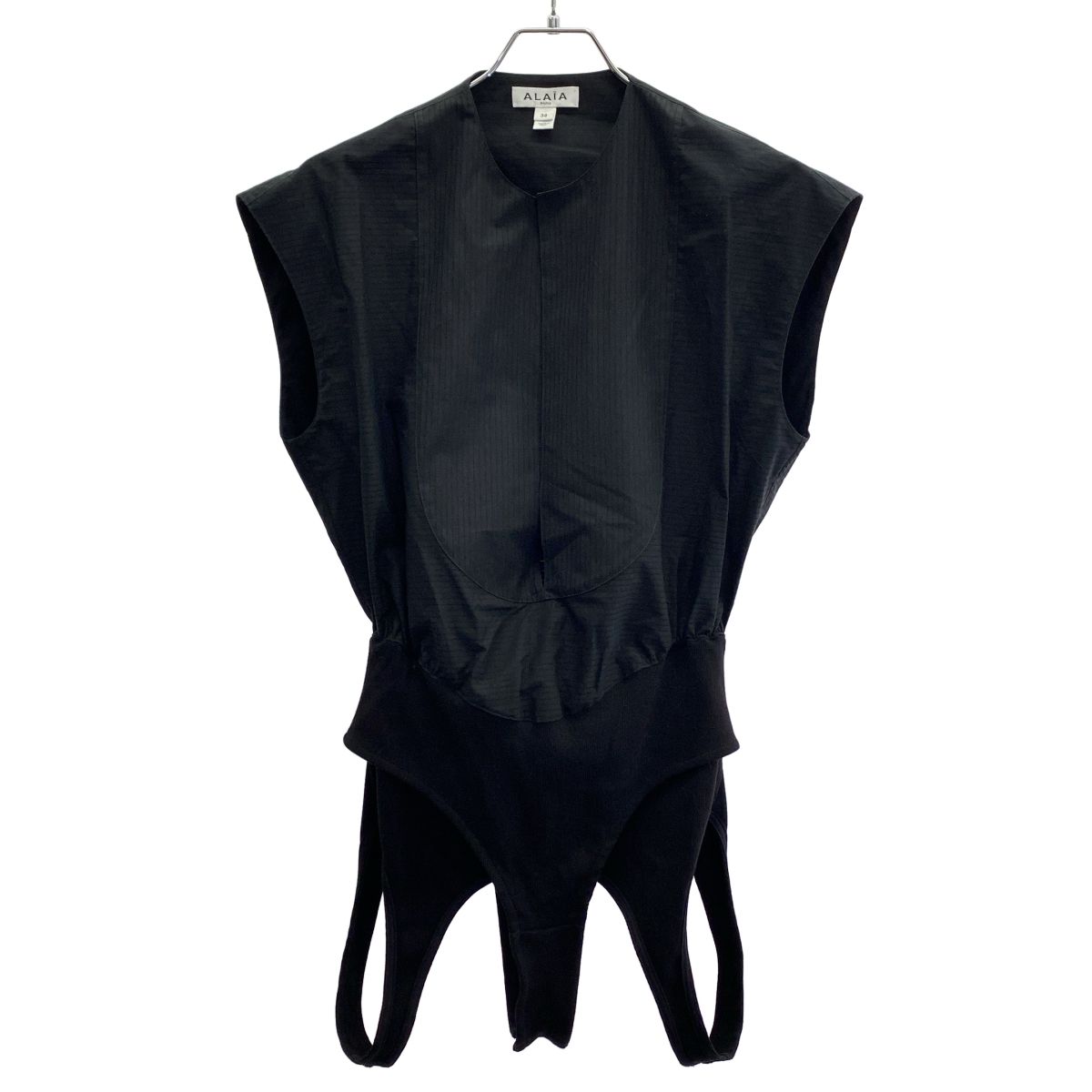 ALAIA アライア ノースリーブシャツボディスーツ ブラック 38