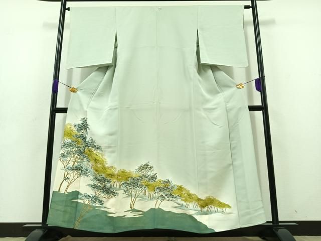 平和屋着物 豪華色留袖 単衣 風景文 金彩 正絹 jh