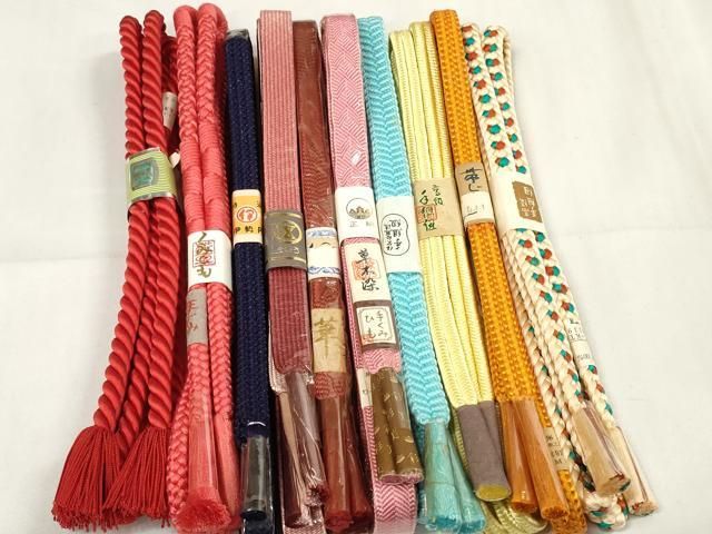 平和屋着物 和装小物 帯締め10本セット 手組紐 組紐 高麗組 冠組 草木染 そごう 伊勢丹扱い 全て正絹 zzz